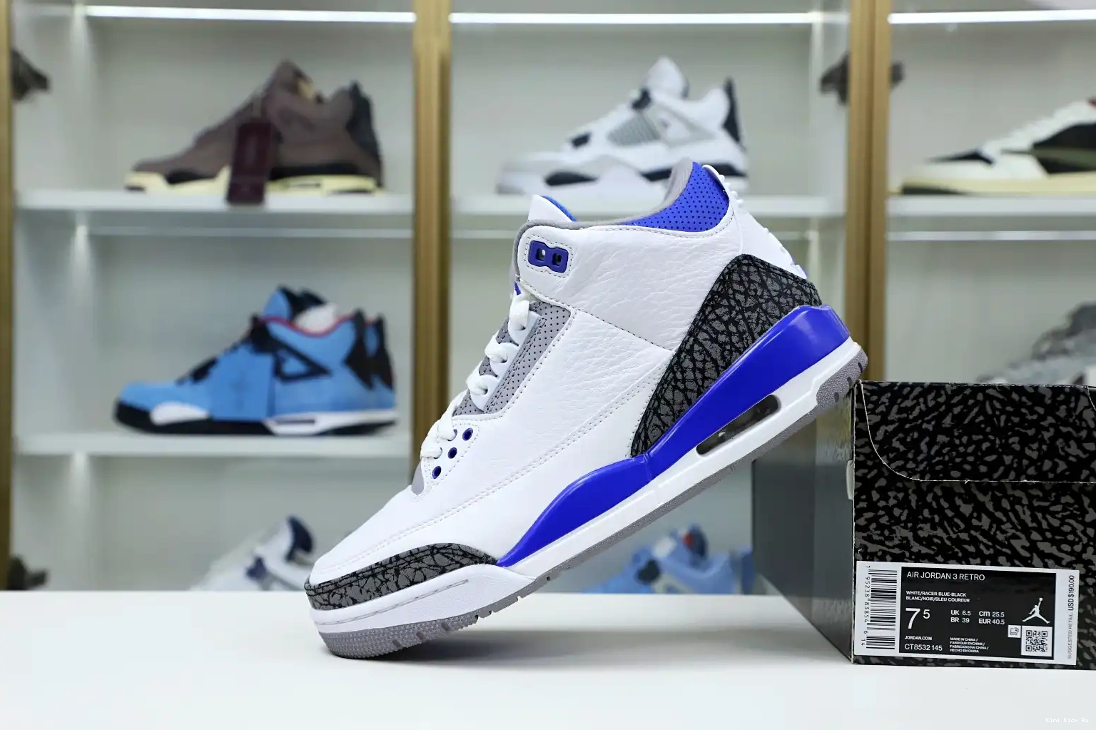 3 AIR 'RACER JORDAN BLUE' Kimikick RETRO 0714
